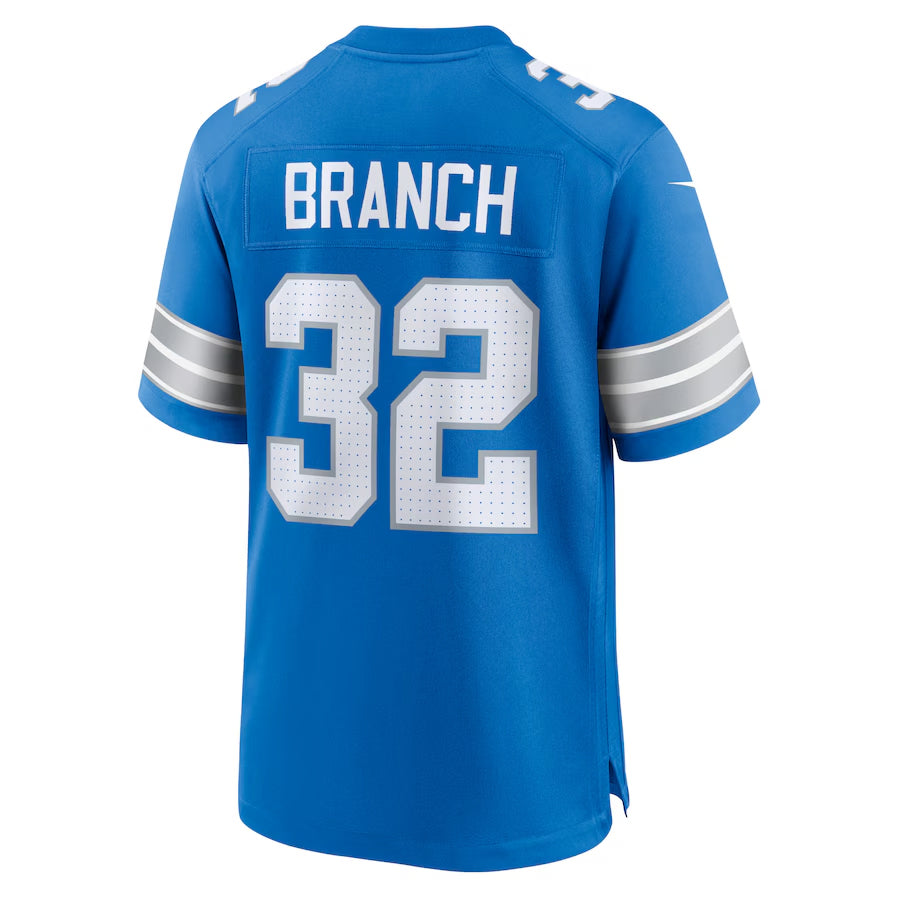 D.Lions #32 Brian Branch Player Blue Home Game Football Jerseys