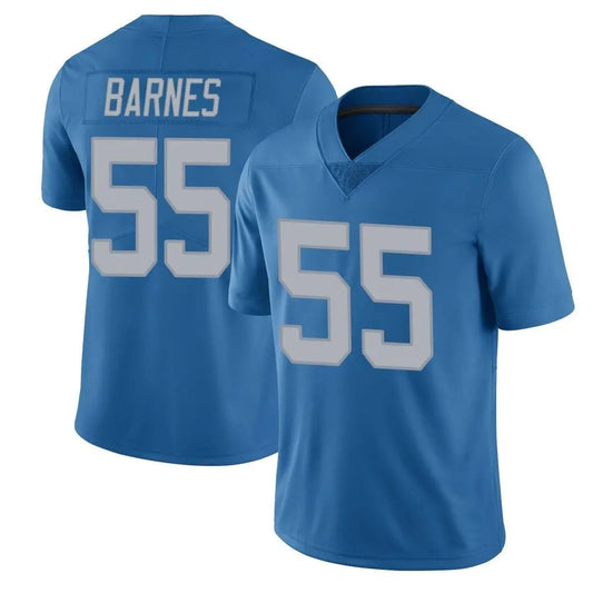 D.Lions #55 Derrick Barnes Player Blue Vapor Limited Football Jerseys