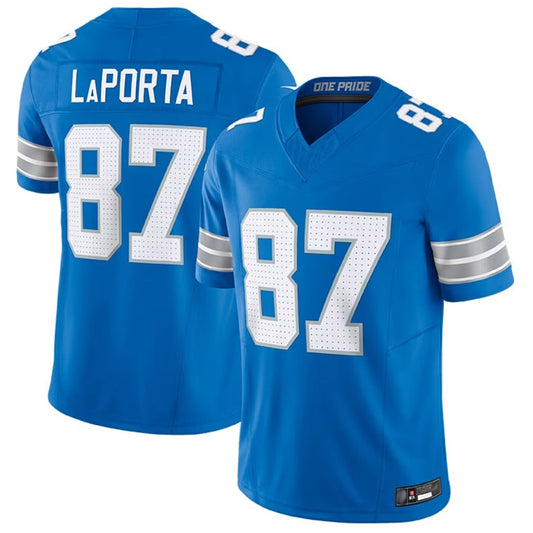 D.Lions #87 Sam LaPorta Player BLUE Home Limited Game Football Jerseys