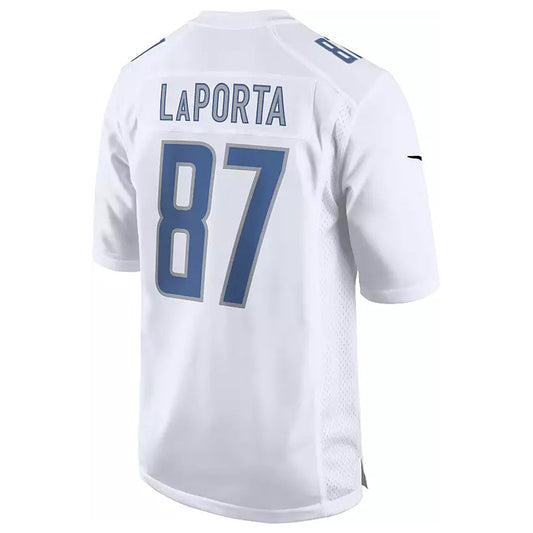 D.Lions #87 Sam LaPorta Player Fashion White Game Football Jerseys