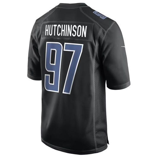 D.Lions #97 Aidan Hutchinson Player Black Limited Fashion Football Jerseys