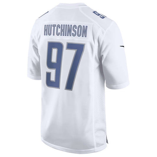 D.Lions #97 Aidan Hutchinson Player White Limited Fashion Football Jerseys