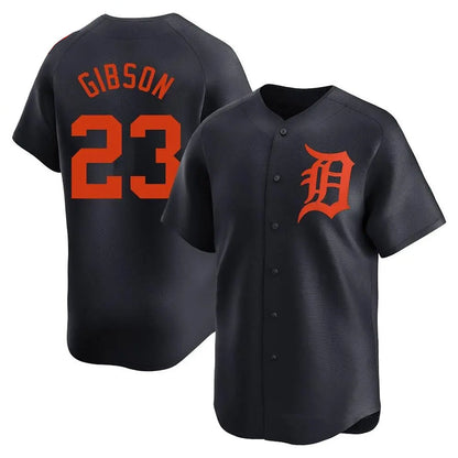 D.Tigers #23 Kirk Gibson Player Navy Limited Game Baseball Jerseys