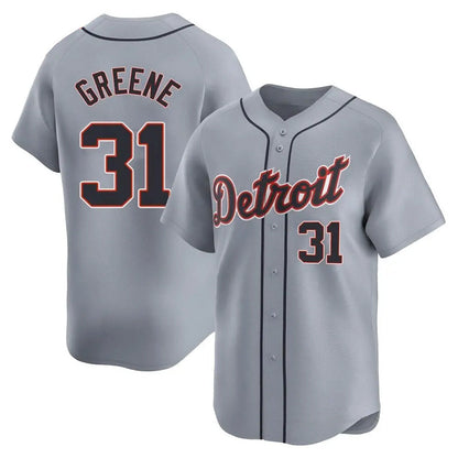 D.Tigers #31 Riley Greene Player Limited Gray Road Baseball Jerseys