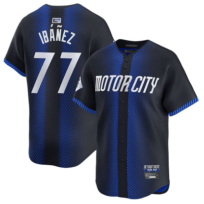D.Tigers #77 Andy Ibanez Player City Connect Limited Baseball Jerseys