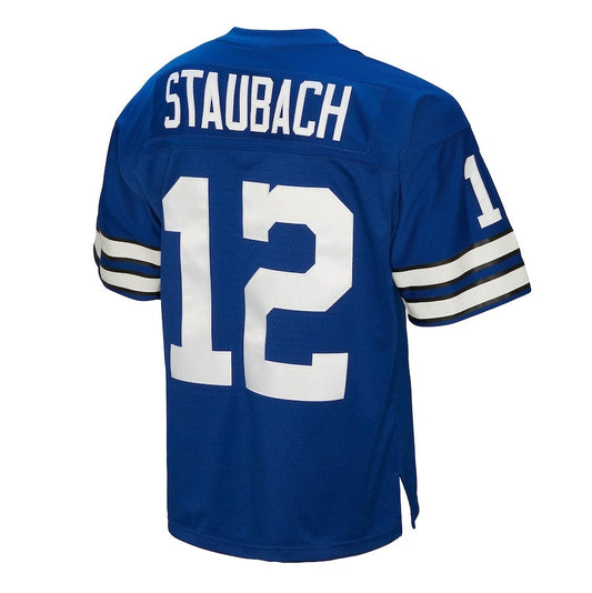 D.Cowboys #12 Roger Staubach Legacy Retired Player Game Jersey - Navy American Jerseys