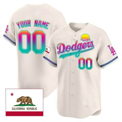 Custom LA.Dodgers City Style Vapor Premier Limited Stitched Baseball Jerseys