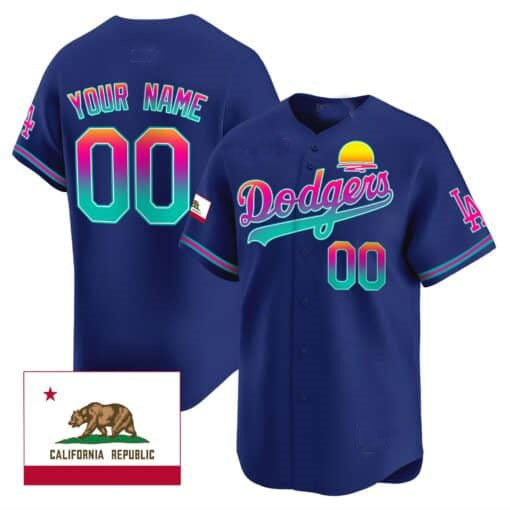 Custom LA.Dodgers City Style Vapor Premier Limited Stitched Baseball Jerseys