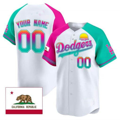 Custom LA.Dodgers City Style Vapor Premier Limited Stitched Baseball Jerseys