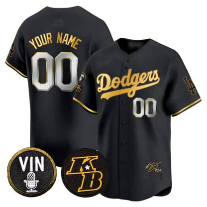 Custom LA.Dodgers Vin Patch Vapor Premier Limited Jeresey Baseball Jerseys
