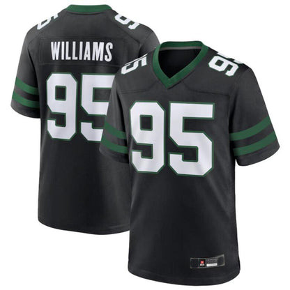 #95 Quinnen Williams Player NY.Jets Legacy Black Game Stitched Football Jerseys
