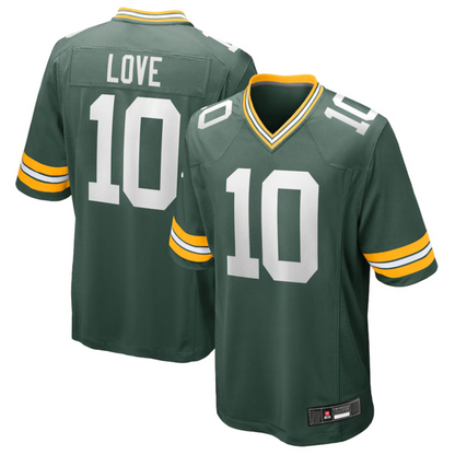 GB.Packers #10 Jordan Love Player Green Game Football Jerseys