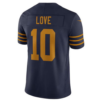 GB.Packers #10 Jordan Love Player Navy Classic Vapor F.U.S.E. Limited Football Jerseys