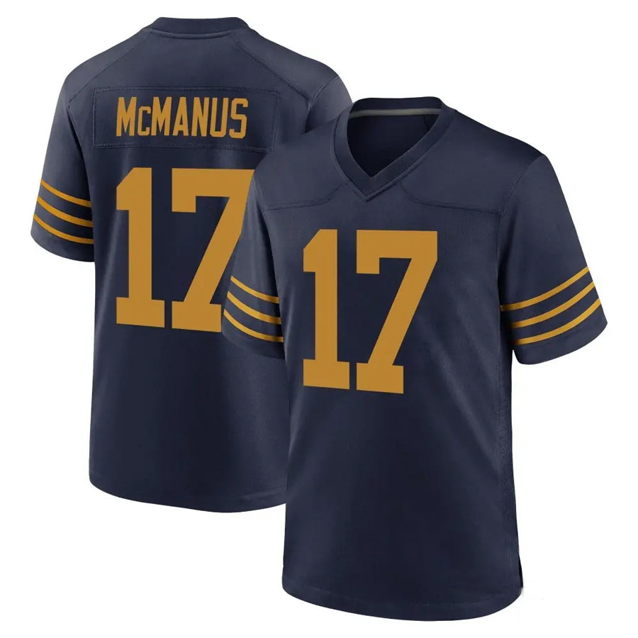GB.Packers #17 Brandon McManus Player Navy The 1923 Classic Game Football Jerseys