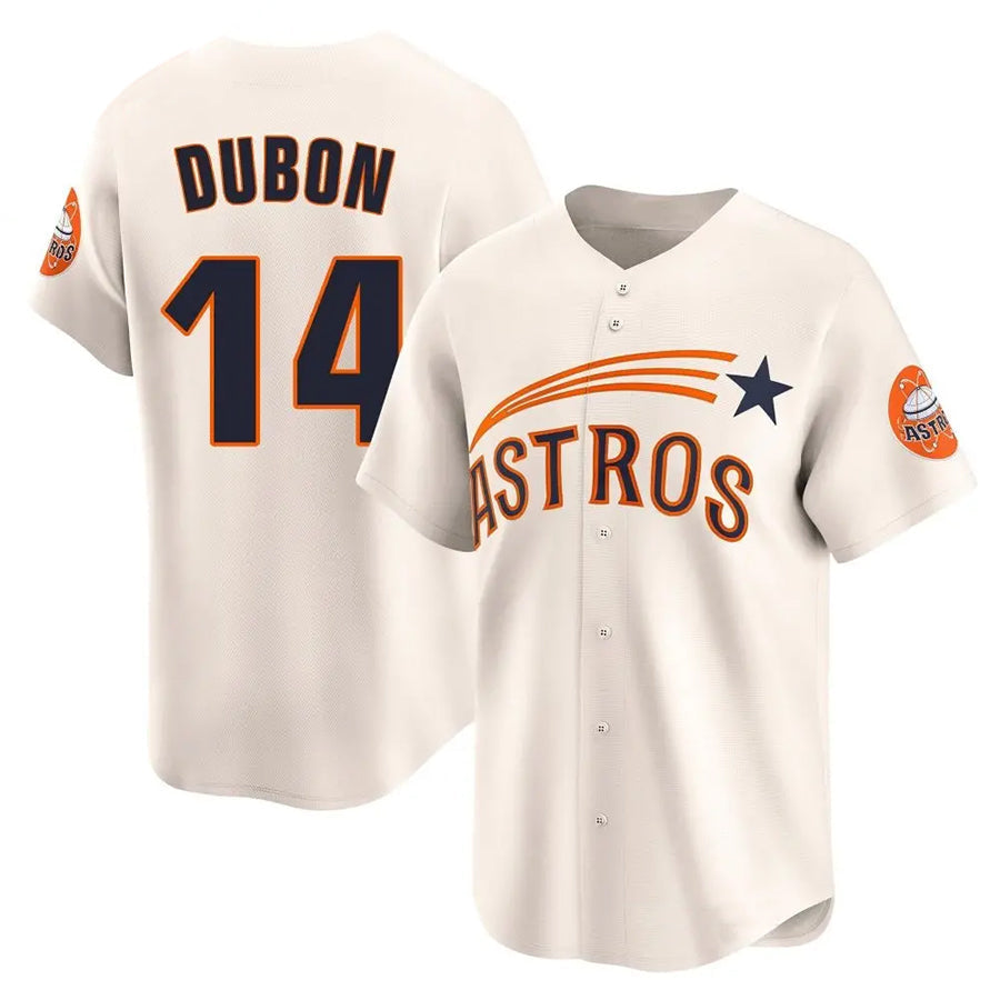 H.Astros #14 Mauricio Dubon Player Limited Cream Baseball Jerseys