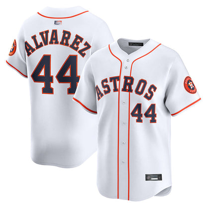 H.Astros #44 Yordan Alvarez Player Whtie Home Limited Baseball Jerseys