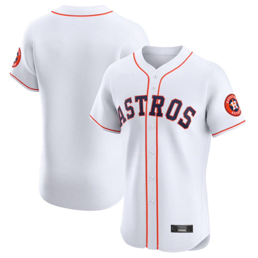 H.Astros Blank Player White Home Vapor Premier Elite Baseball Jerseys