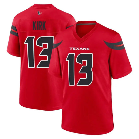 H.Texans #13 Christian Kirk Player Red Home Game Football Jerseys
