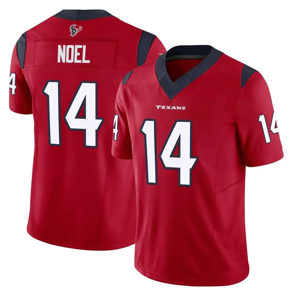 H.Texans #14 Jaylin Noel Player Red Vapor F.U.S.E. Limited Football Jerseys