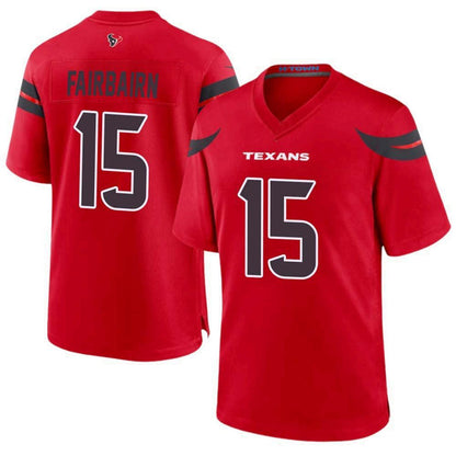 H.Texans #15 Ka'imi Fairbairn Player Red Home Game Football Jerseys