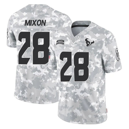 H.Texans #28 Joe Mixon Player Arctic Camo Salute to Service Limited Football Jerseys
