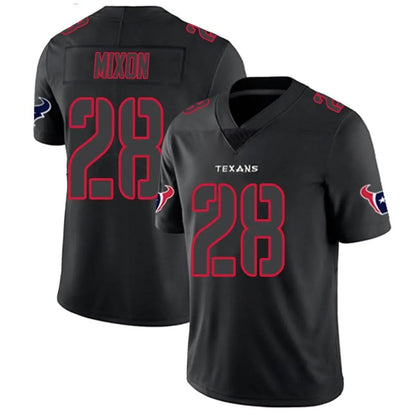 H.Texans #28 Joe Mixon Player Limited Black Impact Football Jerseys