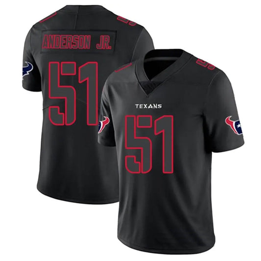 H.Texans #51 Will Anderson Jr. Player Limited Black Impact Football Jerseys
