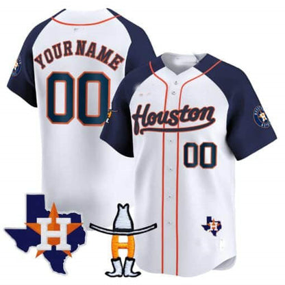 Custom H.Astros Rodeo Patch Vapor Premier Limited Stitched Baseball Jerseys