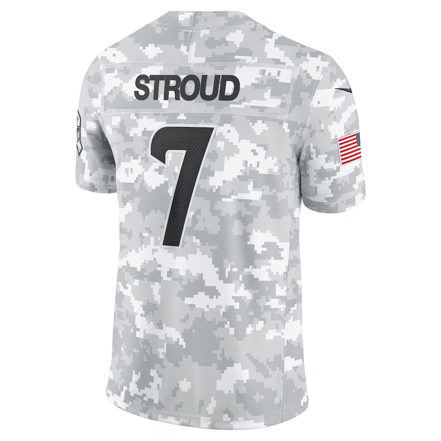 H.Texans #7 C.J. Stroud Player Arctic Camo Salute to Service Limited Stitched American Football Jerseys