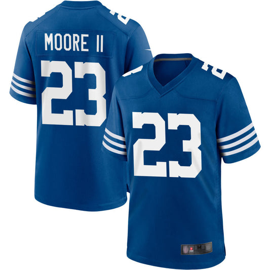 IN.Colts #23 Kenny Moore II Player Blue limited Game Football Jerseys