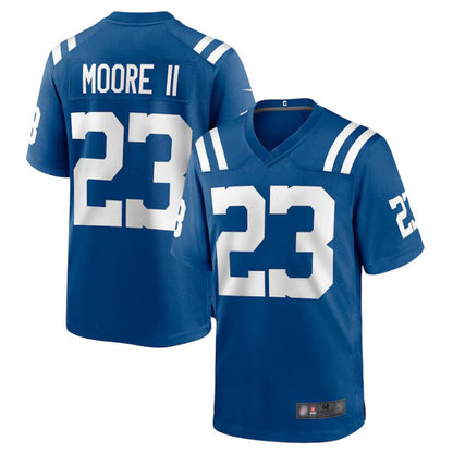 IN.Colts #23 Kenny Moore II Player Royal Replica Game Football Jerseys