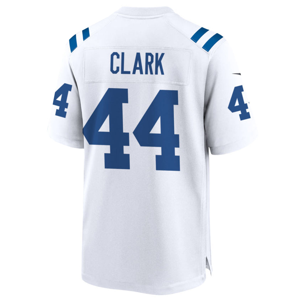 IN.Colts #44 Dallas Clark Player White Home Game Football Jerseys