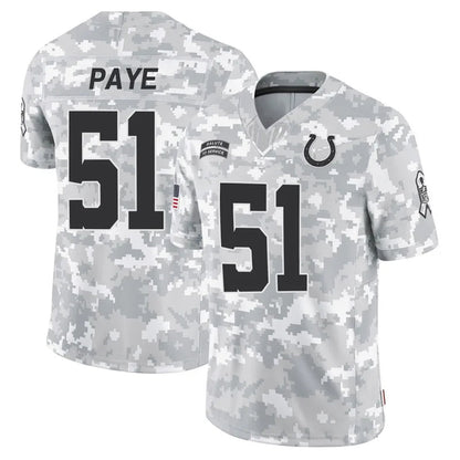 IN.Colts #51 Kwity Paye Player Arctic Camo Salute to Service Limited Football Jerseys