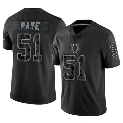 IN.Colts #51 Kwity Paye Player RFLCTV Limited Black Football Jerseys