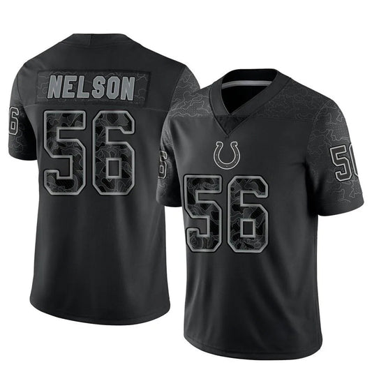 IN.Colts #56 Quenton Nelson Player RFLCTV Limited Black Football Jerseys
