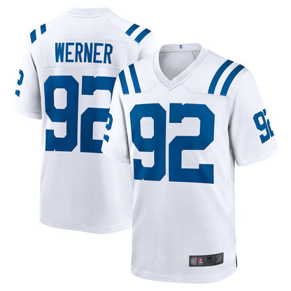 IN.Colts #92 Bjorn Werner Player White Game Football Jerseys