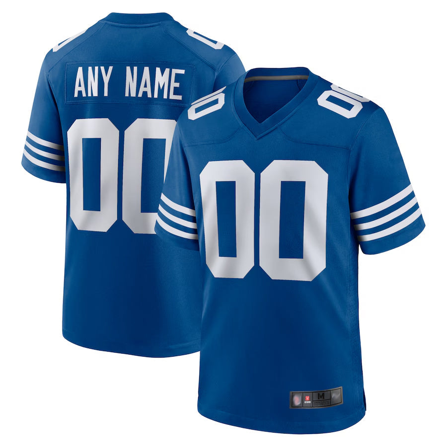 IN.Colts Alternate Game Football Jerseys - Royal - Custom