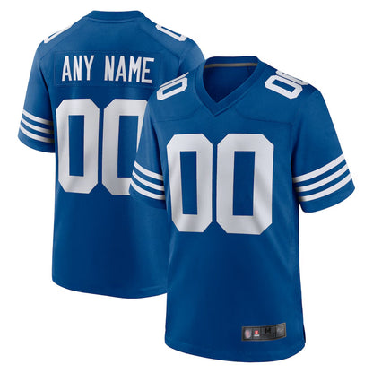 IN.Colts Alternate Game Football Jerseys - Royal - Custom