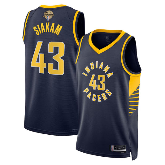 IN.Pacers #43 Pascal Siakam Player Navy Swingman Icon Edition Basketball Jerseys