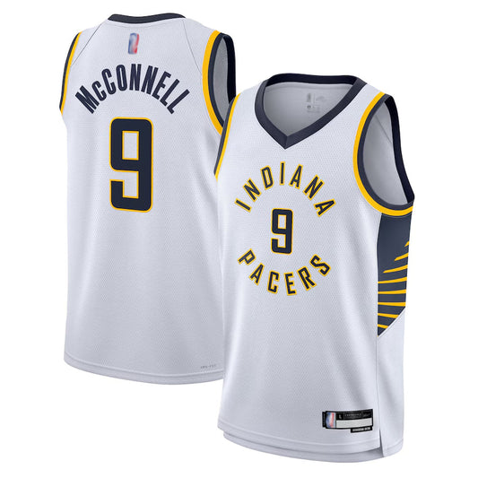 IN.Pacers #9 T.J. McConnell Player White Association Edition Swingman Basketball Jerseys