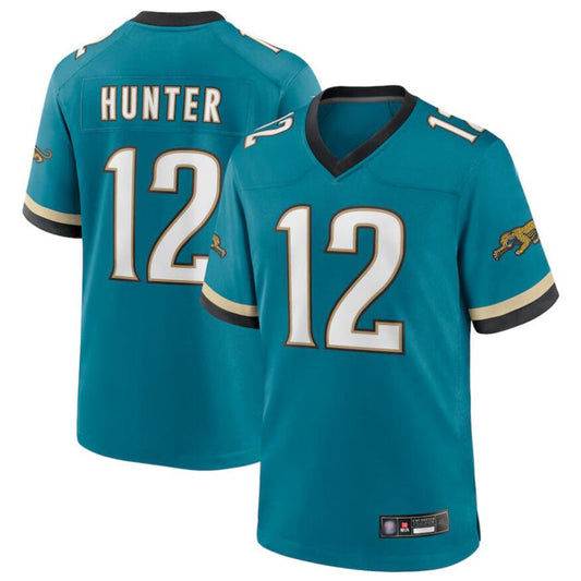 J.Jaguars #12 Travis Hunter Player Teal Replica Limited Football Jerseys