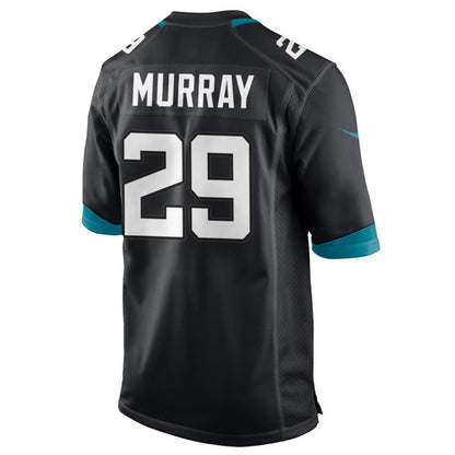 J.Jaguars #29 Eric Murray Player Black Home Game Football Jerseys