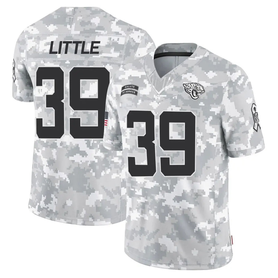 J.Jaguars #39 Cam Little Player Arctic Camo Salute to Service Limited Football Jerseys