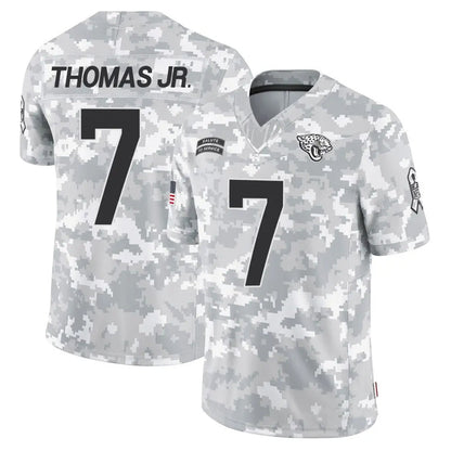 J.Jaguars #7 Brian Thomas Jr Player Arctic Camo Salute to Service Limited Football Jerseys