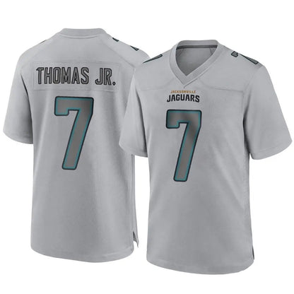 J.Jaguars #7 Brian Thomas Jr Player Gray Fashion Game Football Jerseys