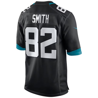 J.Jaguars #82 Jimmy Smith Player Black Home Game Football Jerseys