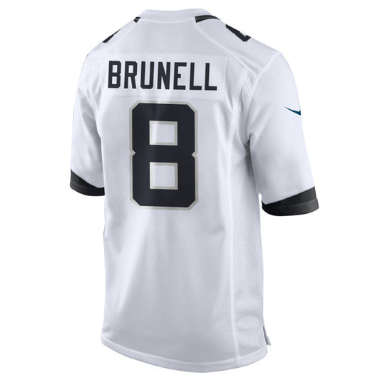J.Jaguars #8 Mark Brunell Player White Home Game Football Jerseys