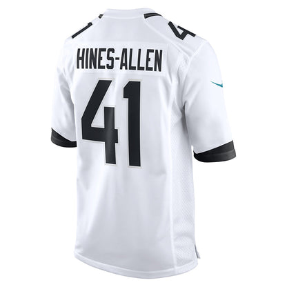 J.Jaguars #41 Josh Hines-Allen Player White Home Game Football Jerseys