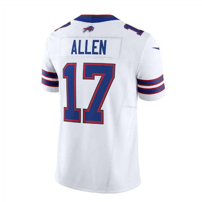 B.Bills #17 Josh Allen White Vapor F.U.S.E. Limited Player Jersey ¨C Home American Football Jerseys
