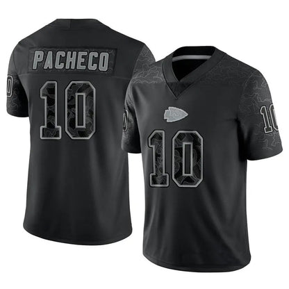 KC.Chiefs #10 Isiah Pacheco Player Black RFLCTV Limited Football Jerseys